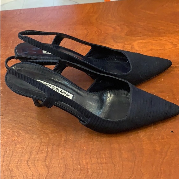 ❌SOLD ❌Slingback Navy blue heels - Picture 2 of 7